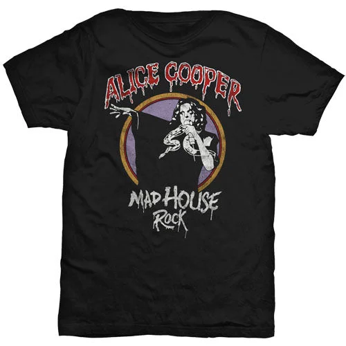 Alice Cooper | Official Band T-Shirt | Mad House Rock Casual Formal Business