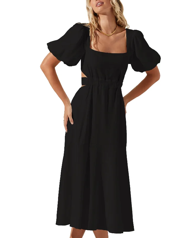 Angeles Midi Dress Stylish Vintage Midi Dress