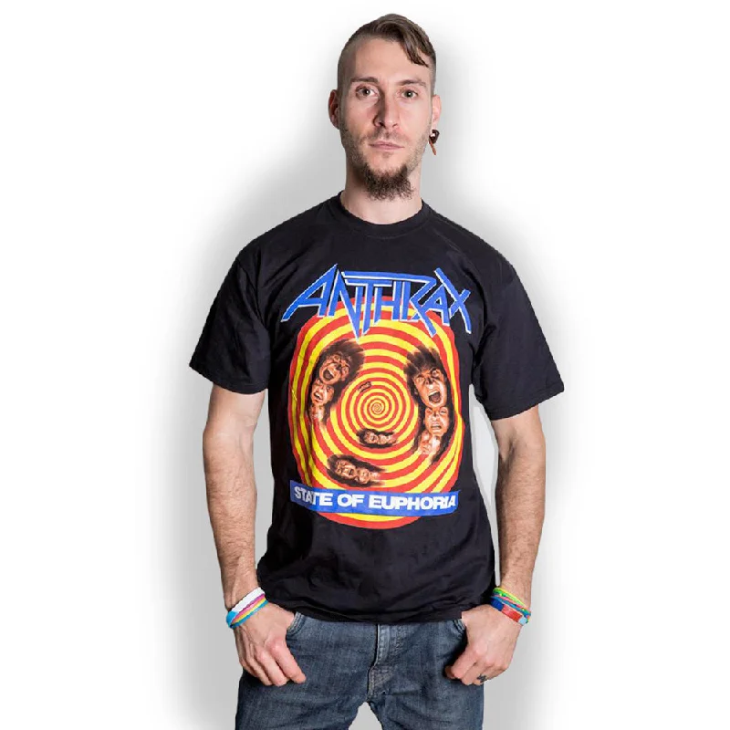 Anthrax | Official Band T-Shirt | State of Euphoria Welt Pockets Slit Pockets