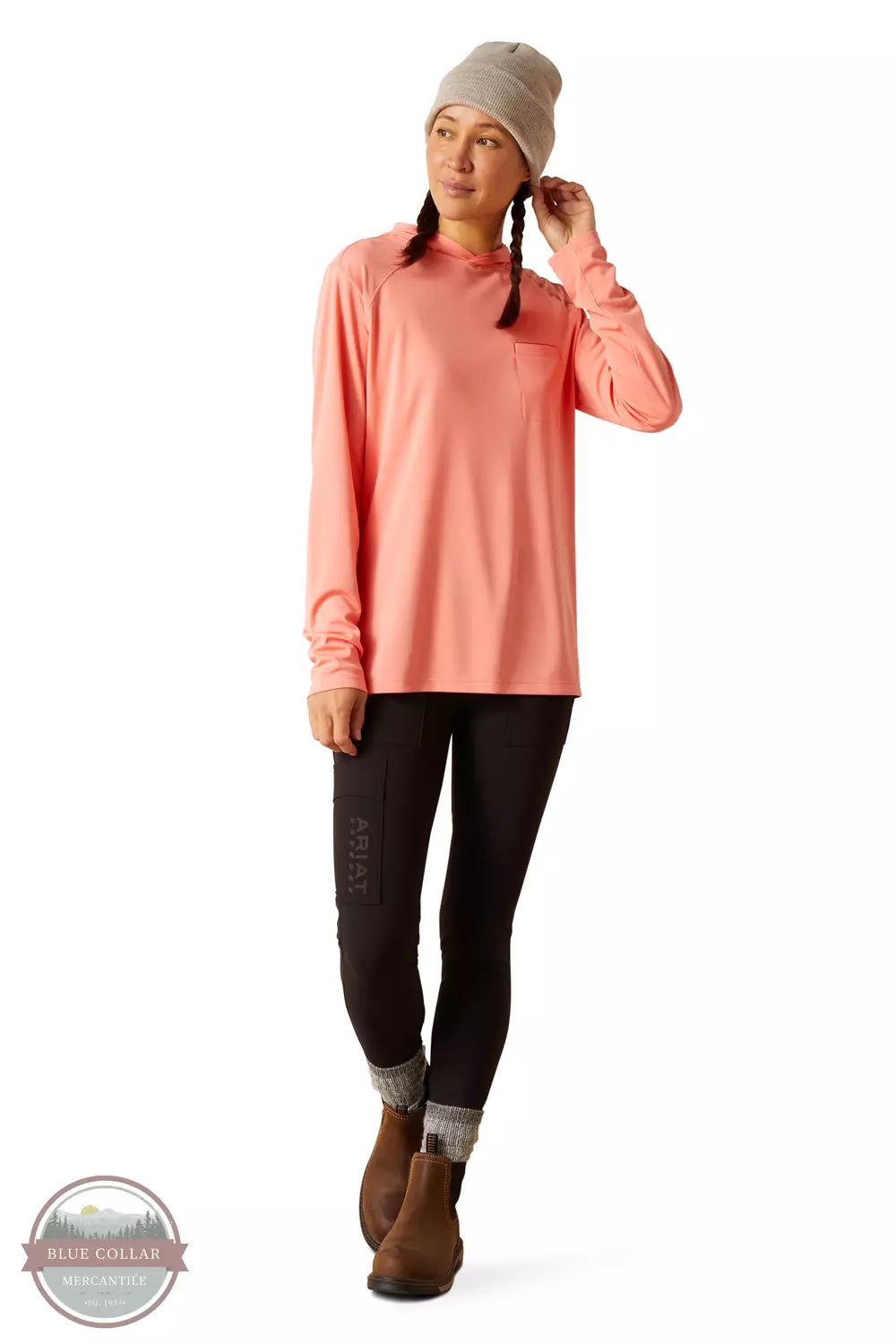 10048953 Rebar Sunblocker Hooded Long Sleeve T-Shirt Plaid T-Shirt Polka Dot Checkered 10048953 Rebar Sunblocker Hooded Long Sleeve T-Shirt Plaid T-Shirt Polka Dot Checkered