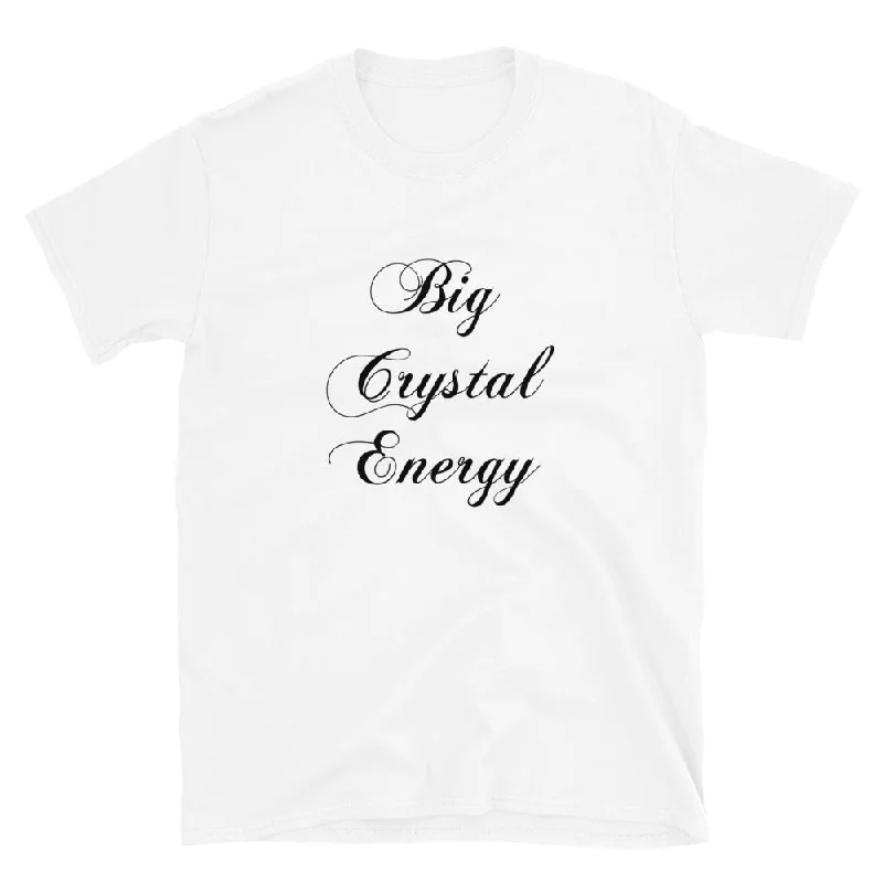 Big Crystal Energy Short-Sleeve Unisex T-Shirt Boxy Fit Fitted Loose