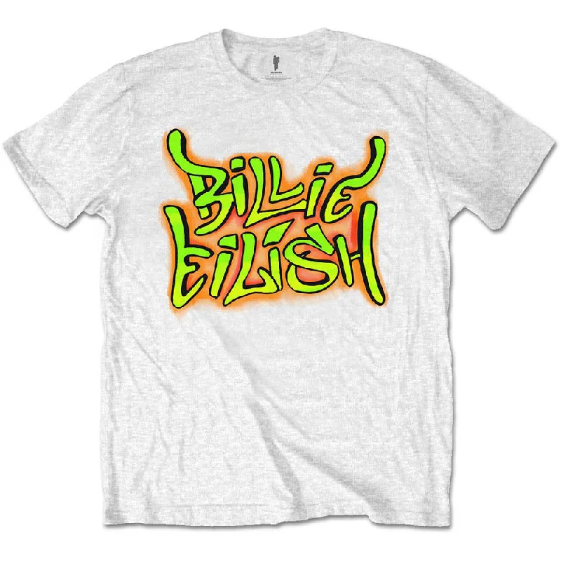 Billie Eilish Kids T-Shirt: Graffiti Houndstooth Herringbone Solid