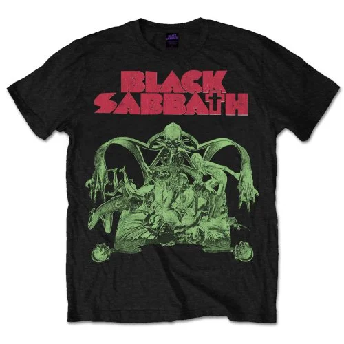 Black Sabbath | Official Band T-Shirt | Sabbath Cut-out Wool Fabric Cashmere Fabric Tweed Fabric