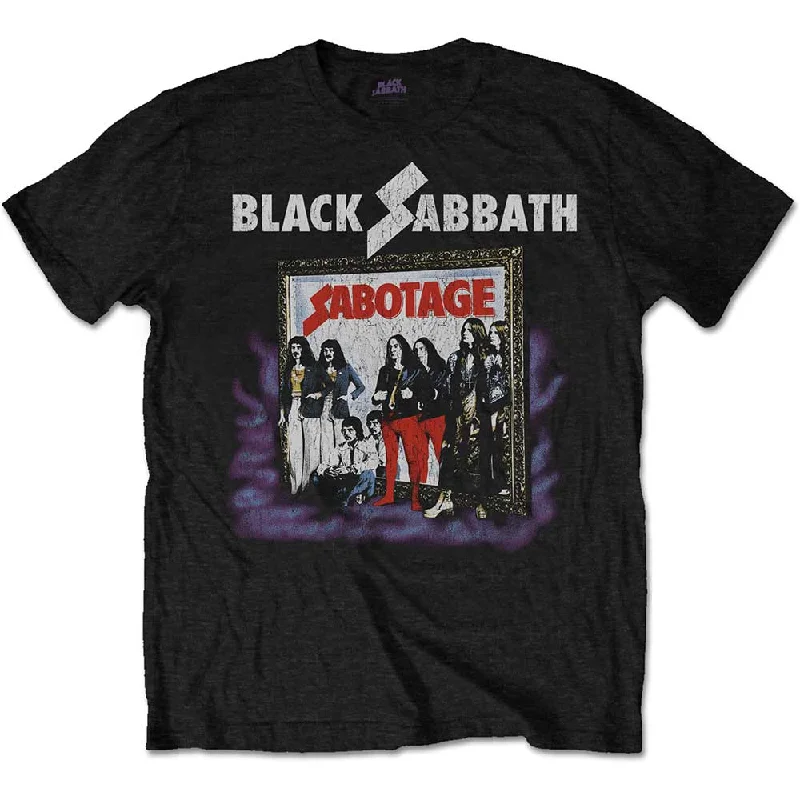 Black Sabbath | Official Band T-Shirt | Sabotage Vintage Welt Pockets Slit Pockets Flap Pockets