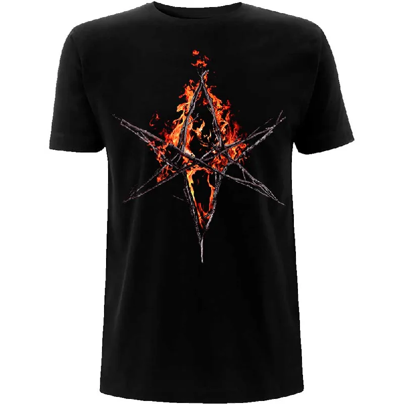 Bring Me The Horizon | Official Band T-Shirt | Flaming Hex Iron Safe Non-Iron Wrinkle Free