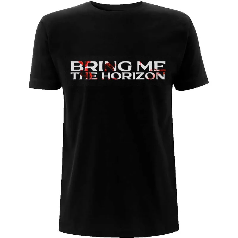 Bring Me The Horizon | Official Band T-Shirt | Symbols (Back Print) V-Neck T-Shirt Long Sleeve Cotton