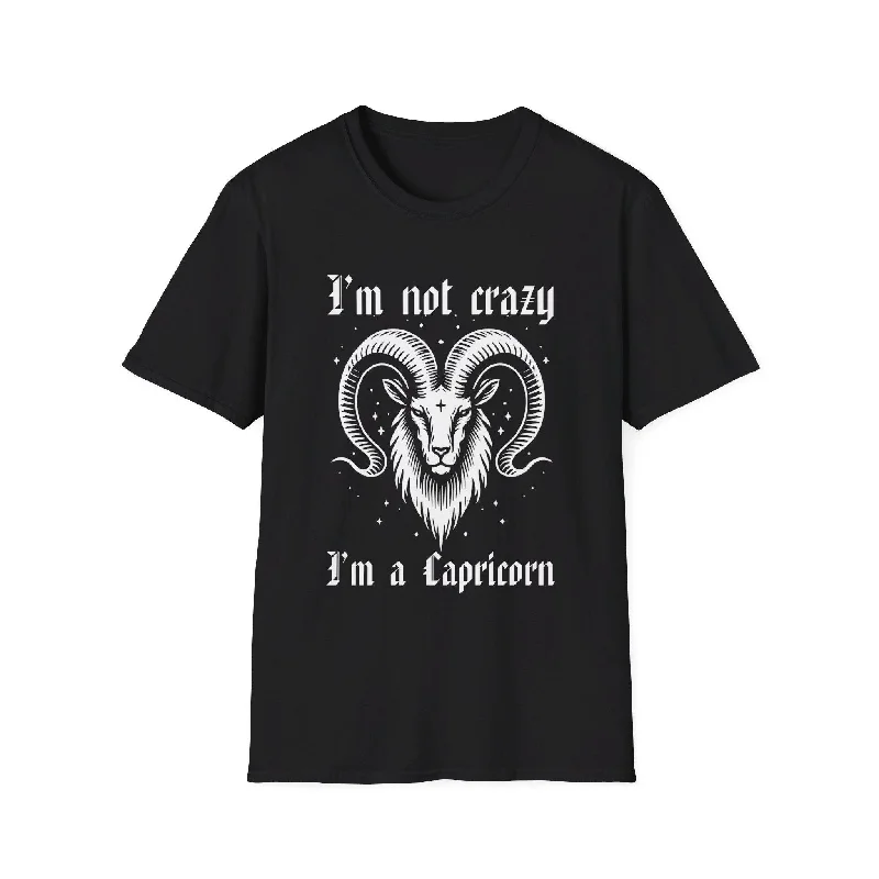Capicorn Horoscope T-shirt Welt Pockets Slit Pockets