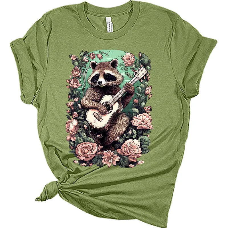 Womens Raccoon Playing Guitar Boho Groovy Shirt Cottagecore Clothing Animal Playing Music T-Shirts Cute Short Sleeve Graphic Tees Plus Size Summer Tops Terry Blend Velvet Blend Canvas Blend Womens Raccoon Playing Guitar Boho Groovy Shirt Cottagecore Clothing Animal Playing Music T-Shirts Cute Short Sleeve Graphic Tees Plus Size Summer Tops Terry Blend Velvet Blend Canvas Blend