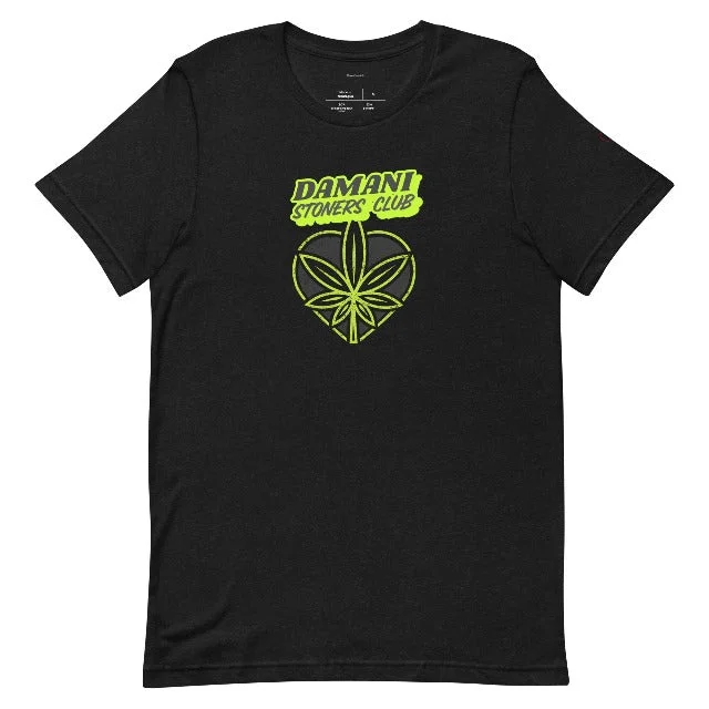 Damani Stoners Club T-Shirt Terry Blend Velvet Blend Canvas Blend