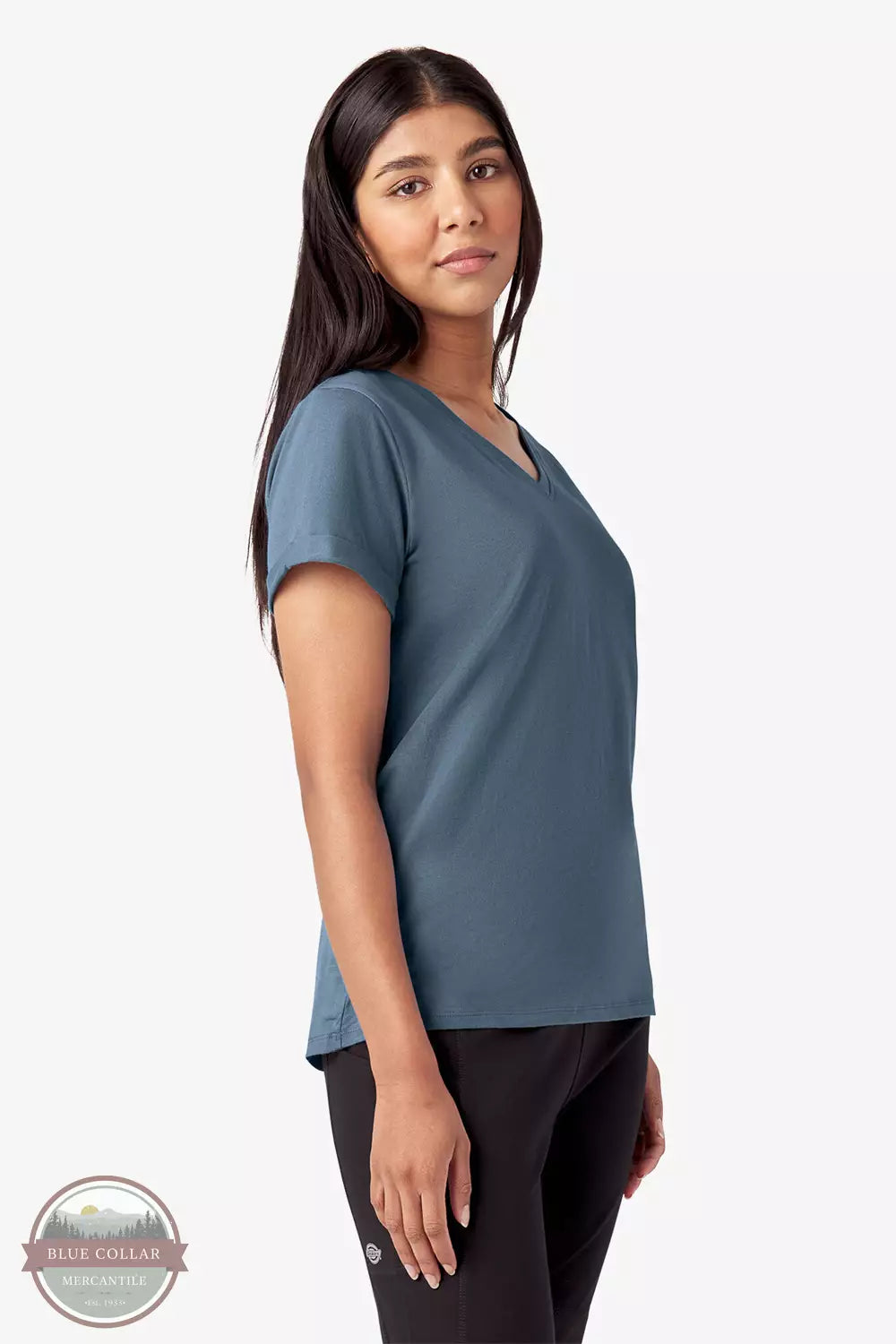 FS306 V-Neck T-Shirt Polka Dot Checkered Tartan