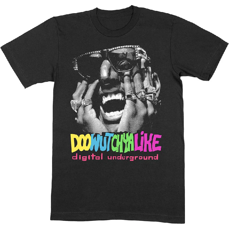 Digital Underground | Official Band T-Shirt | Doowutchyalike Print Jacquard Patchwork