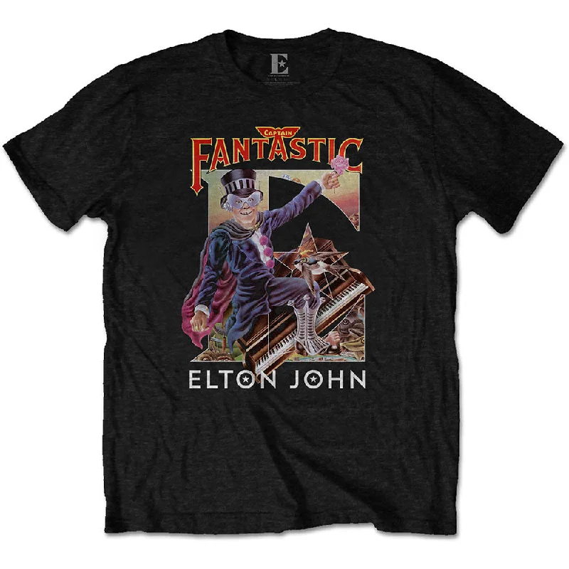 Elton John | Official Band T-Shirt | Captain Fantastic Elasticated Padded Insulated