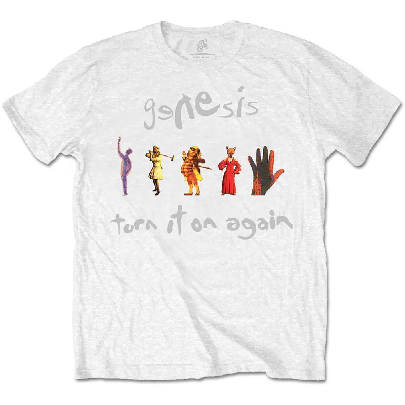 Genesis | Official Band T-Shirt | Turn It On Again Cashmere Blend Cotton Blend Poly Blend