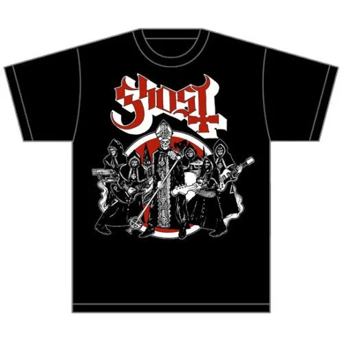 Ghost | Official Band T-Shirt | Road to Rome Striped Floral Plaid