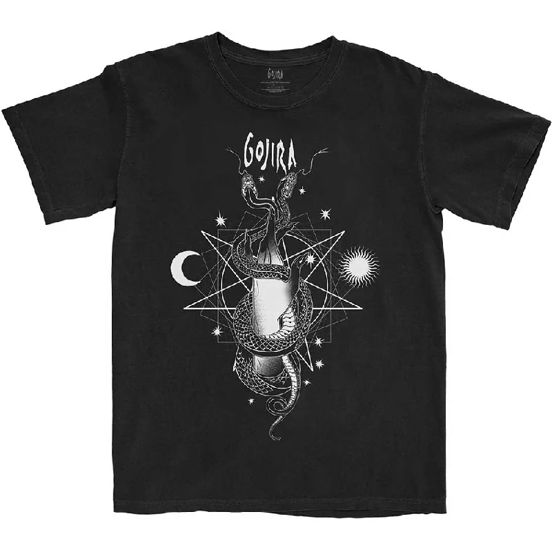 Gojira | Official Band T-Shirt | Celestial Snakes Satin Fabric Silk Fabric Chiffon Fabric