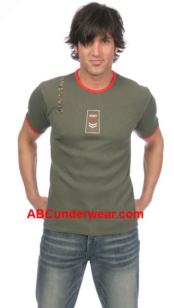 Gregg Homme Army T-Shirt - Clearance Seamless Knitted Crochet