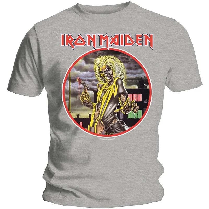 Iron Maiden | Official Band T-Shirt | Killers Circle Notch Collar Peter Pan Collar Cowl Neck