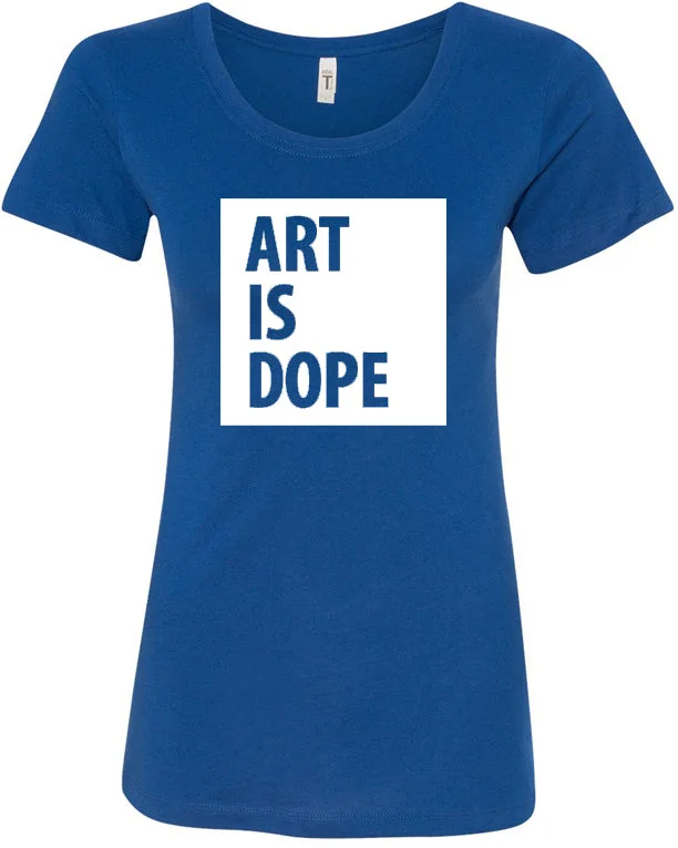 IS DOPE Women's T-Shirt Notch Collar Peter Pan Collar Cowl Neck