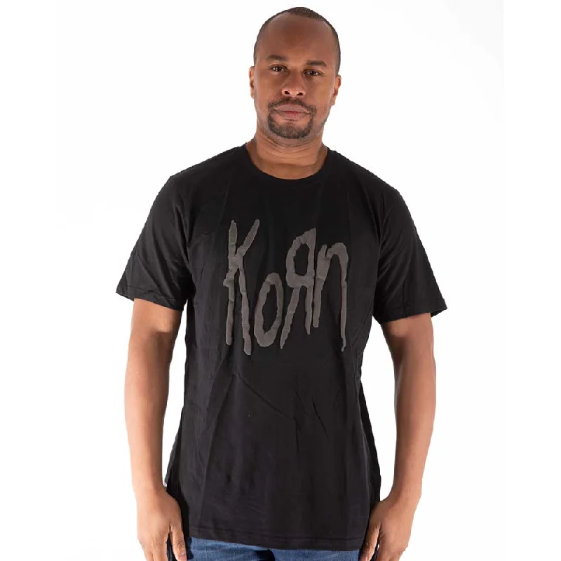 Korn Unisex Hi-Build T-Shirt: Logo Welt Pockets Slit Pockets Flap Pockets