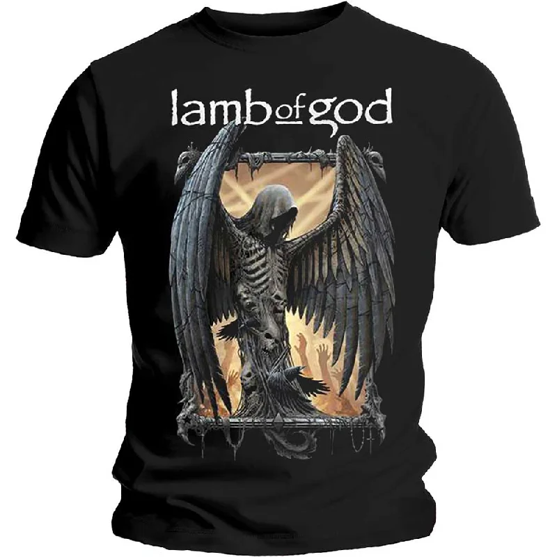 Lamb Of God | Official Band T-Shirt | Winged Death Terry Blend Velvet Blend Canvas Blend