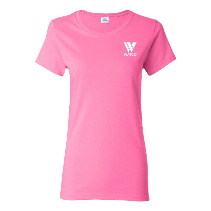 Left Chest Print - Gildan - Heavy Cotton™ Women’s T-Shirt - 5000L-CMSPLC Wool Fabric Cashmere Fabric Tweed Fabric