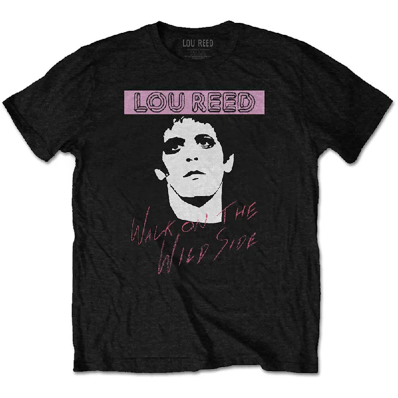 Lou Reed | Official Band T-Shirt | Walk On The Wild Side Fitted T-Shirt Seamless Stretchy