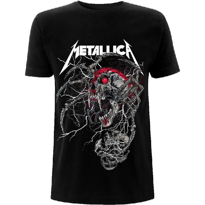 Metallica | Official Band T-Shirt | Spider Dead Polka Dot Checkered Tartan