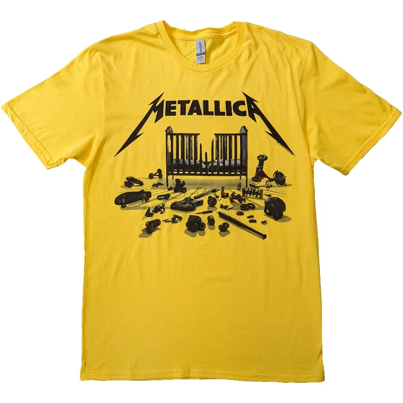 Metallica | Official Band T-Shirt | 72 Seasons Simplified Cover Striped Floral Plaid