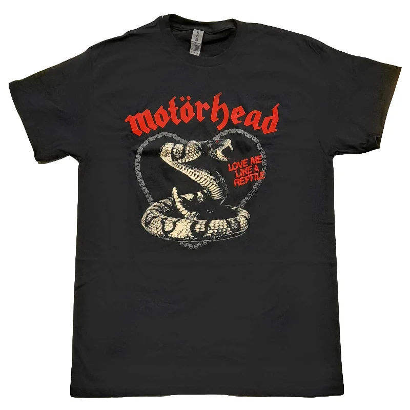 Motorhead | Official Band T-Shirt | Love Me Like A Reptile Welt Pockets Slit Pockets Flap Pockets