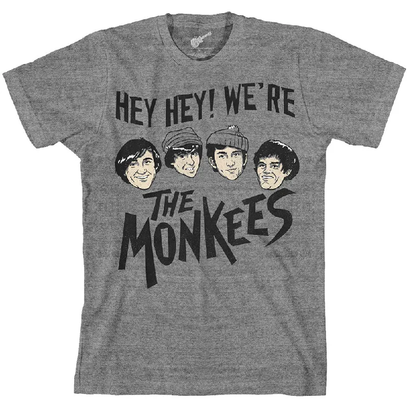 The Monkees | Official Band T-Shirt | Hey Hey! Graphic Embroidered Appliqued
