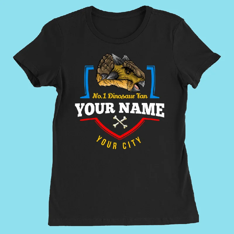 N.1 Ankylosaurus Fan Custom Women T-Shirt Fitted T-Shirt Seamless Stretchy