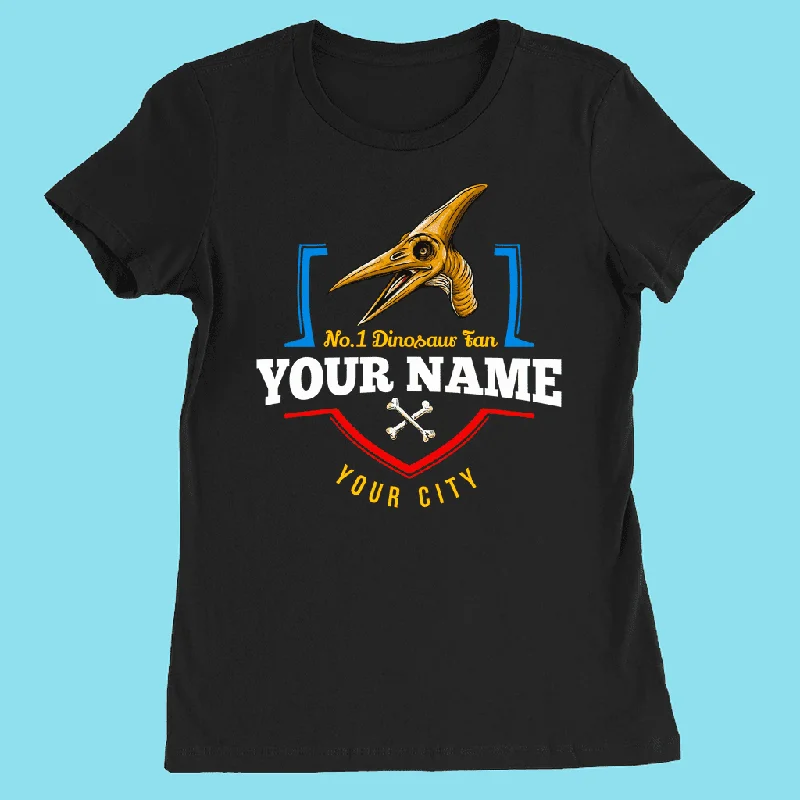 N.1 Pterodactyl Fan Custom Women T-Shirt Zippered Front Buttoned Front Snap Front