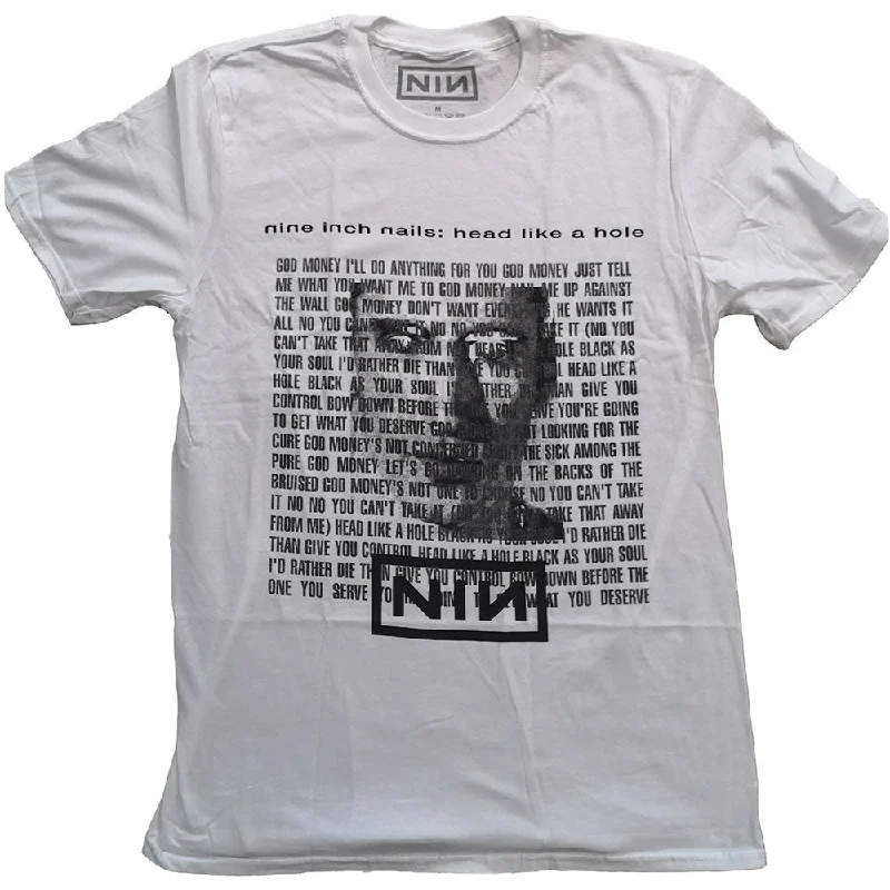 Nine Inch Nails | Official Band T-Shirt | Head Like A Hole Boxy Fit Fitted Loose