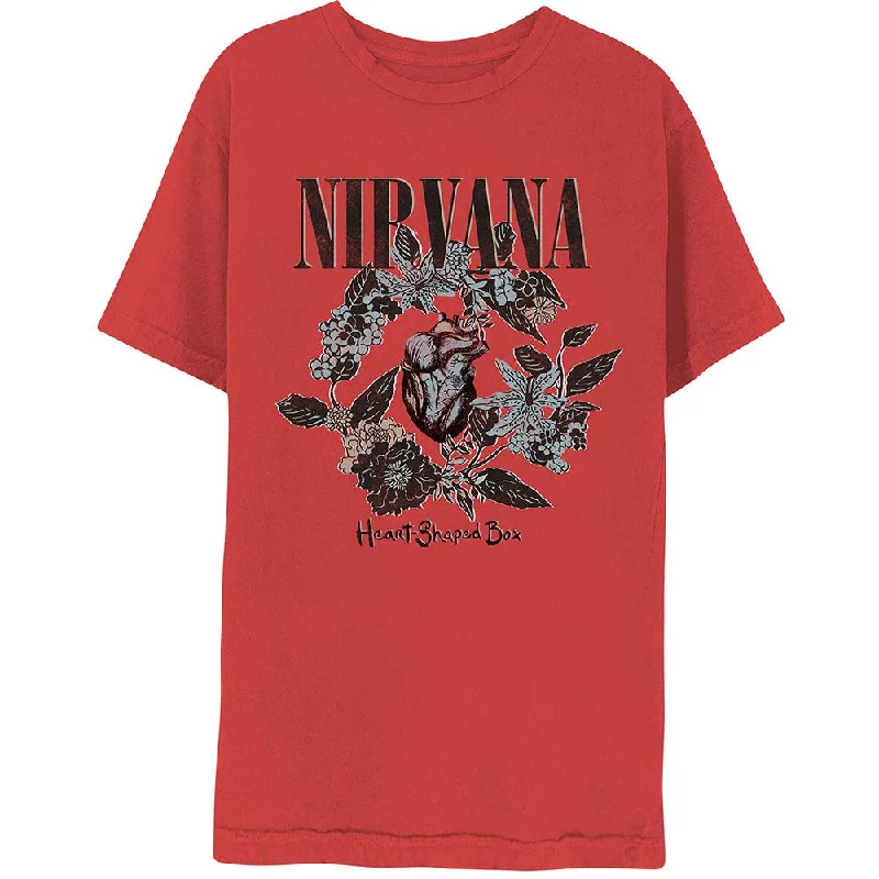 Nirvana T-Shirt: Heart-Shaped Box Mesh Blend Leather Blend Suede Blend