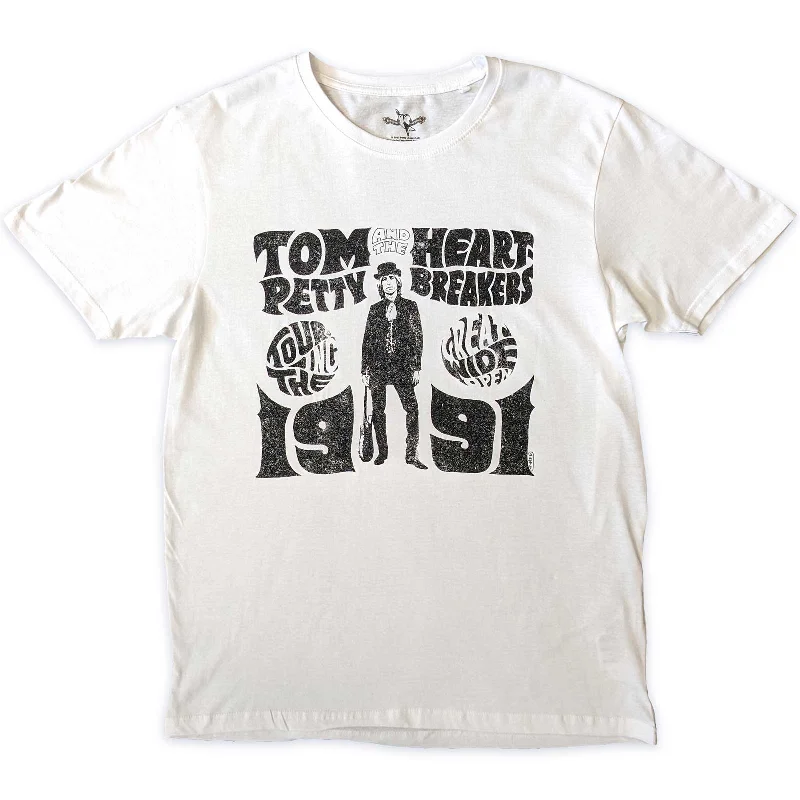 Tom Petty & The Heartbreakers | Official Band T-Shirt | Great Wide Open Tour Chenille Fabric Brocade Fabric Lace Fabric