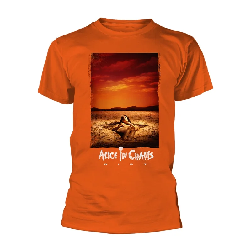 Alice in Chains | Official Band T-Shirt | Dirt (Orange) Mesh Fabric Canvas Fabric Denim Fabric