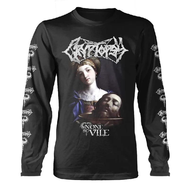 Cryptopsy Unisex Long Sleeved T-Shirt: None So Vile Cotton Fabric Linen Fabric Terry Fabric