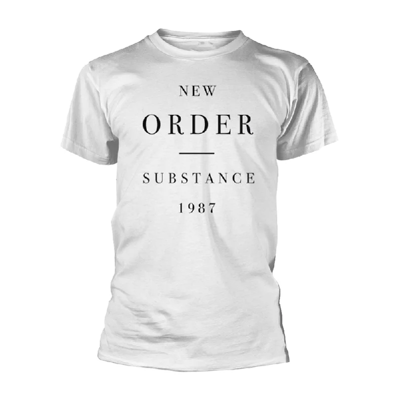 New Order Unisex T-shirt: Substance Front Pockets Side Pockets Patch Pockets