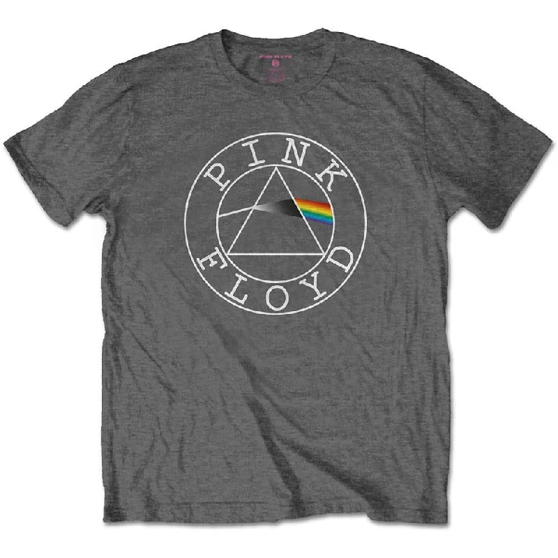 Pink Floyd Kids T-Shirt: Circle Logo Notch Collar Peter Pan Collar Cowl Neck