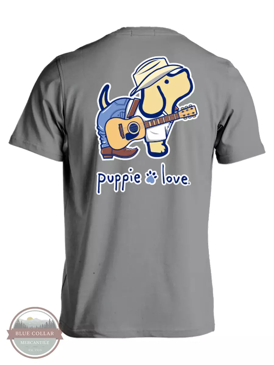 SPL1266 Country Music Pup Short Sleeve T-Shirt Zippered Front Buttoned Front Snap Front