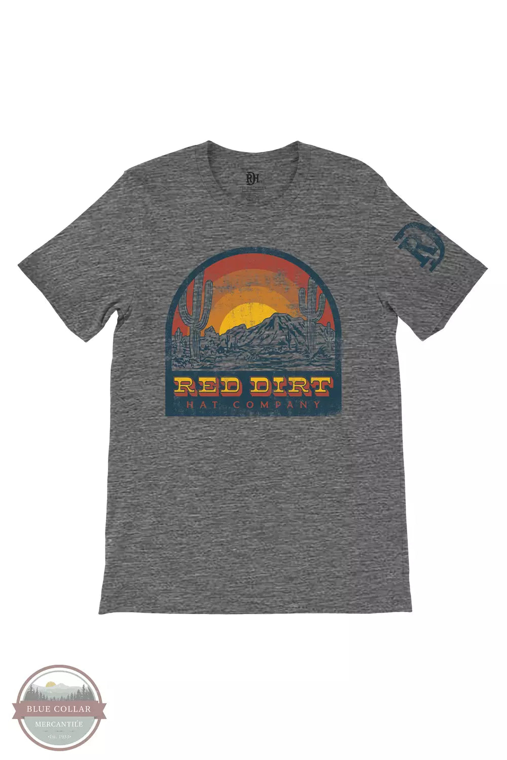RDHC-T-132 Gray Rise-n-Shine T-Shirt Embroidered Appliqued Beaded