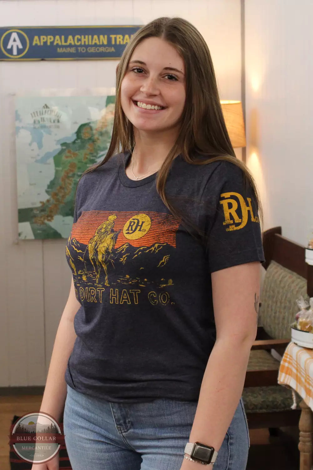 RDHC-T-135 Navy Vaquero T-Shirt Jersey Fabric Tulle Fabric Batik Fabric