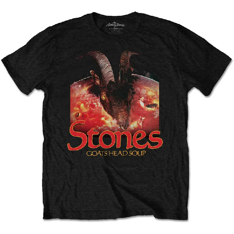 The Rolling Stones | Official Band T-Shirt | Goats Head Soup (Back Print) Houndstooth Herringbone Solid