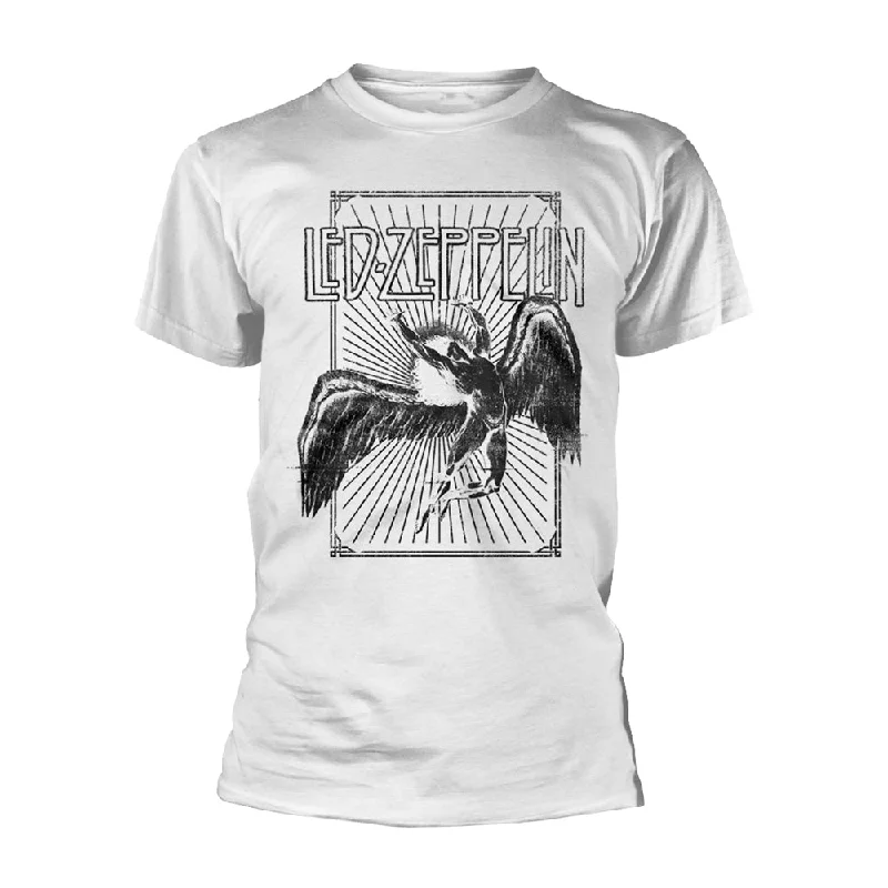 Led Zeppelin Unisex T-shirt: Icarus Burst Chenille Brocade Lace