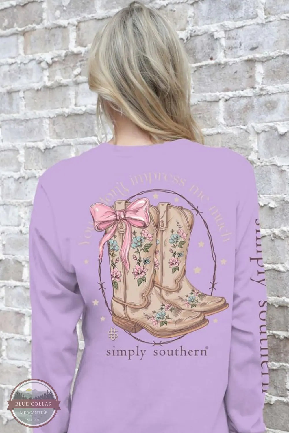 LS-IMPRESS-LILAC You Don't Impress Me Much Long Sleeve T-Shirt Hooded Caped Shawl Collar