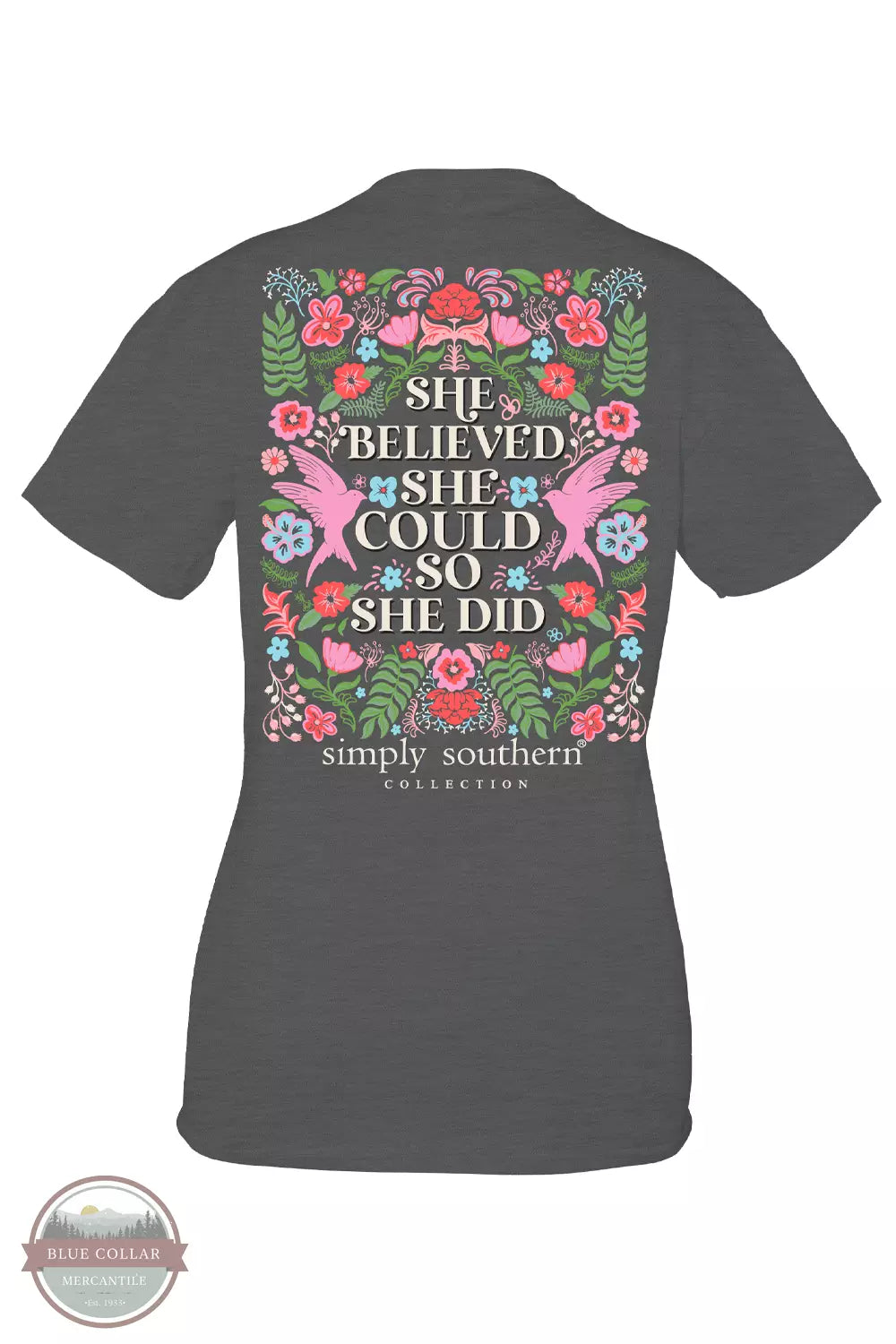 SS-SHE-GRAPHITEHTHR She Believed She Could T-Shirt Mesh Fabric Canvas Fabric Denim Fabric SS-SHE-GRAPHITEHTHR She Believed She Could T-Shirt Mesh Fabric Canvas Fabric Denim Fabric