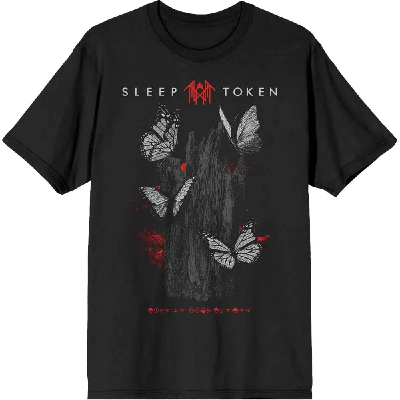 Sleep Token | Official Band T-Shirt | Butterflies Rayon Velvet Corduroy