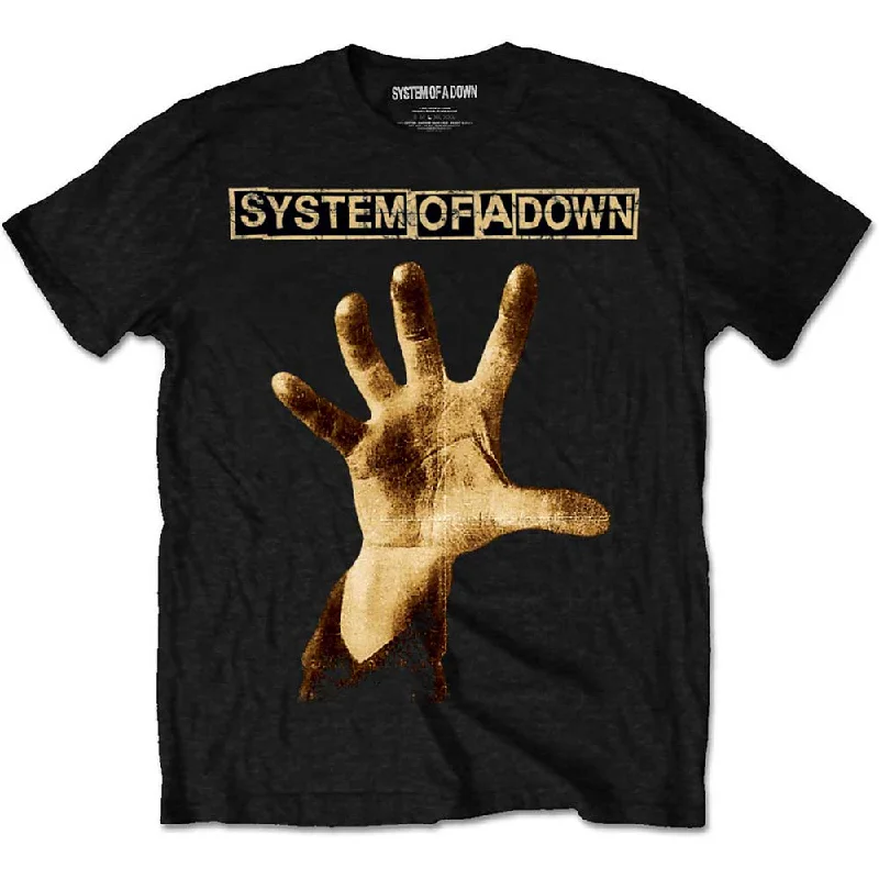 System Of A Down | Official Band T-shirt | Hand Fleece Fabric Down Fabric Feather Fabric