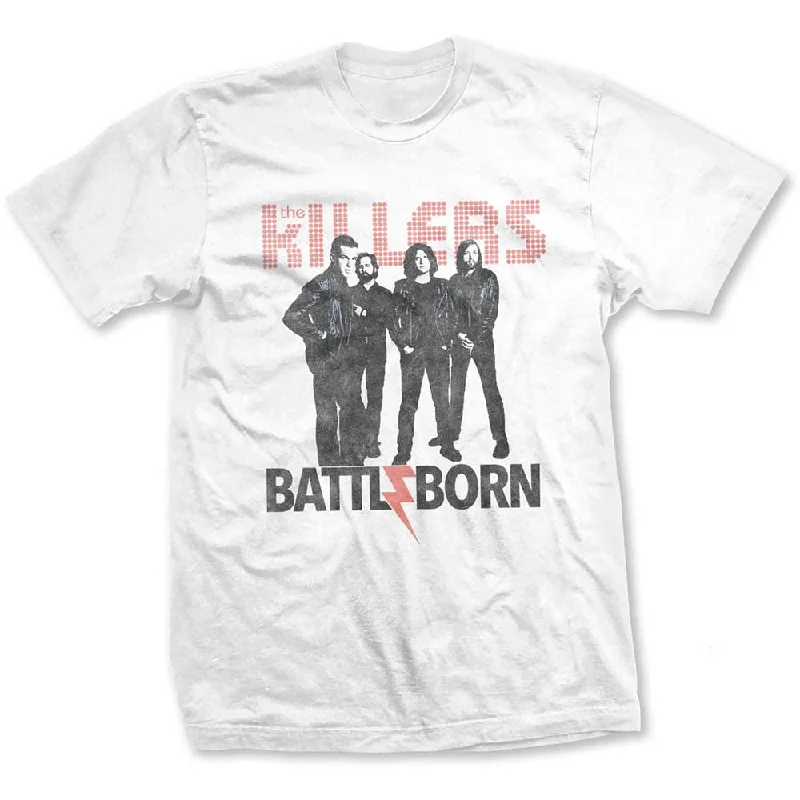 The Killers | Official Band T-Shirt | Battle Born Collared Crew Neck Turtle Neck