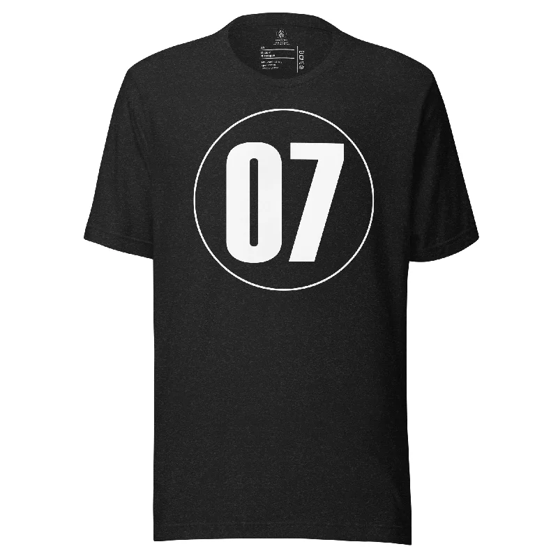 Unisex t-shirt: White on Black 07 Beaded Sequined Faux Fur